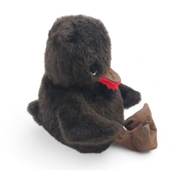 RARE Ms Noah Ugly Duckling Black Stuffed Animal Plush 14"‎ 1980s Vintage Swan - Picture 2 of 8